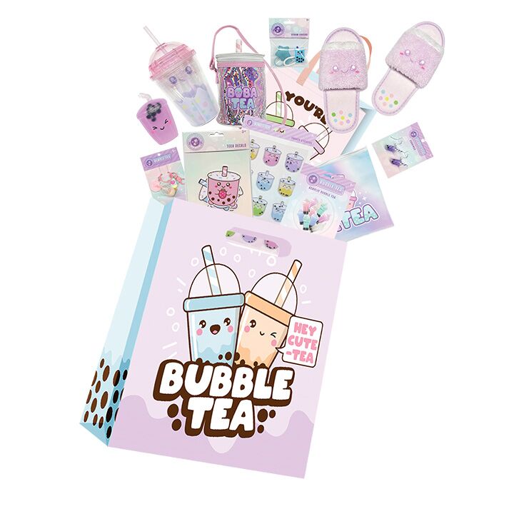 Bubble Tea Showbag front view with boba branding