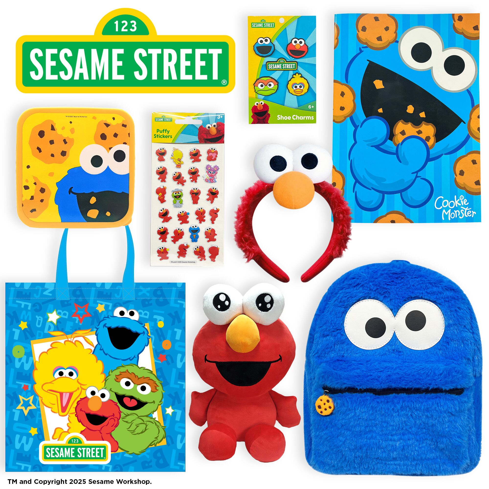 Inside the Sesame Street Showbag Australia with fun accessories and treats
