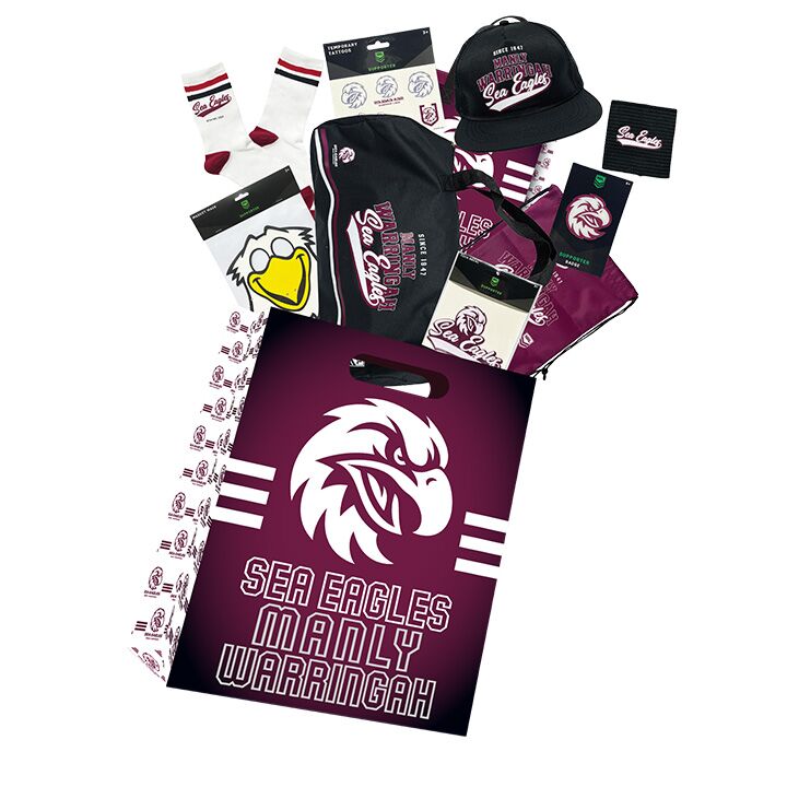 manly sea eagles showbag australia nrl themed fan merchandise bag