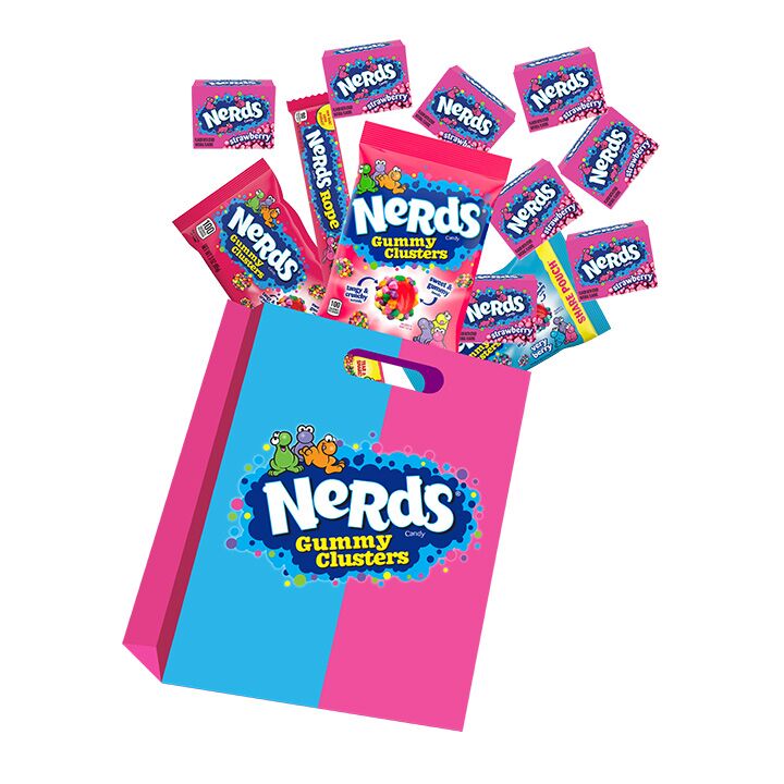 Nerds Clusters Showbag with nerds candy rope and gummy clusters Australia