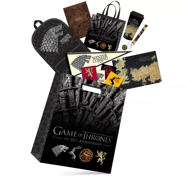 Game of Thrones Showbag with backpack and accessories