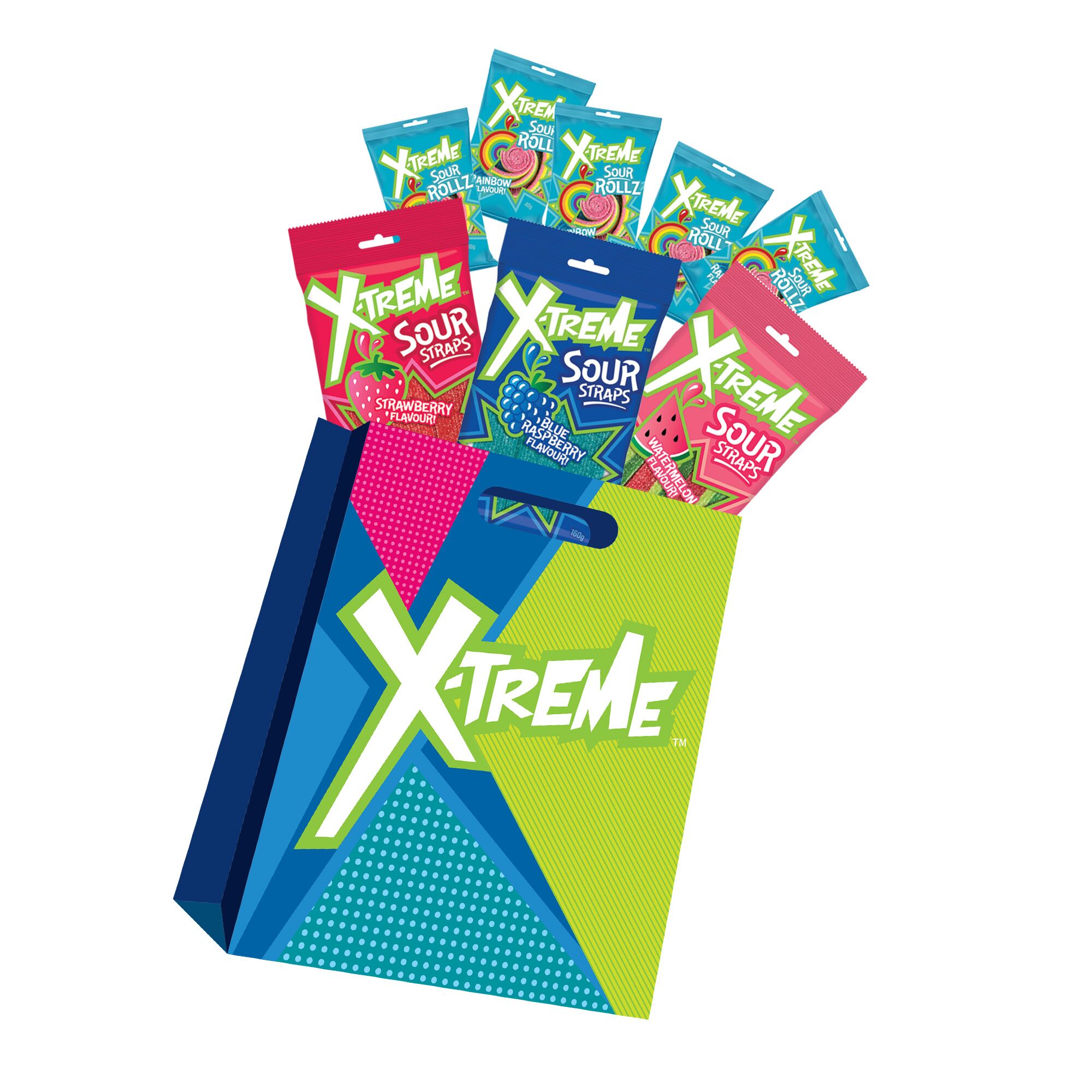 X-Treme Sour Straps Showbag