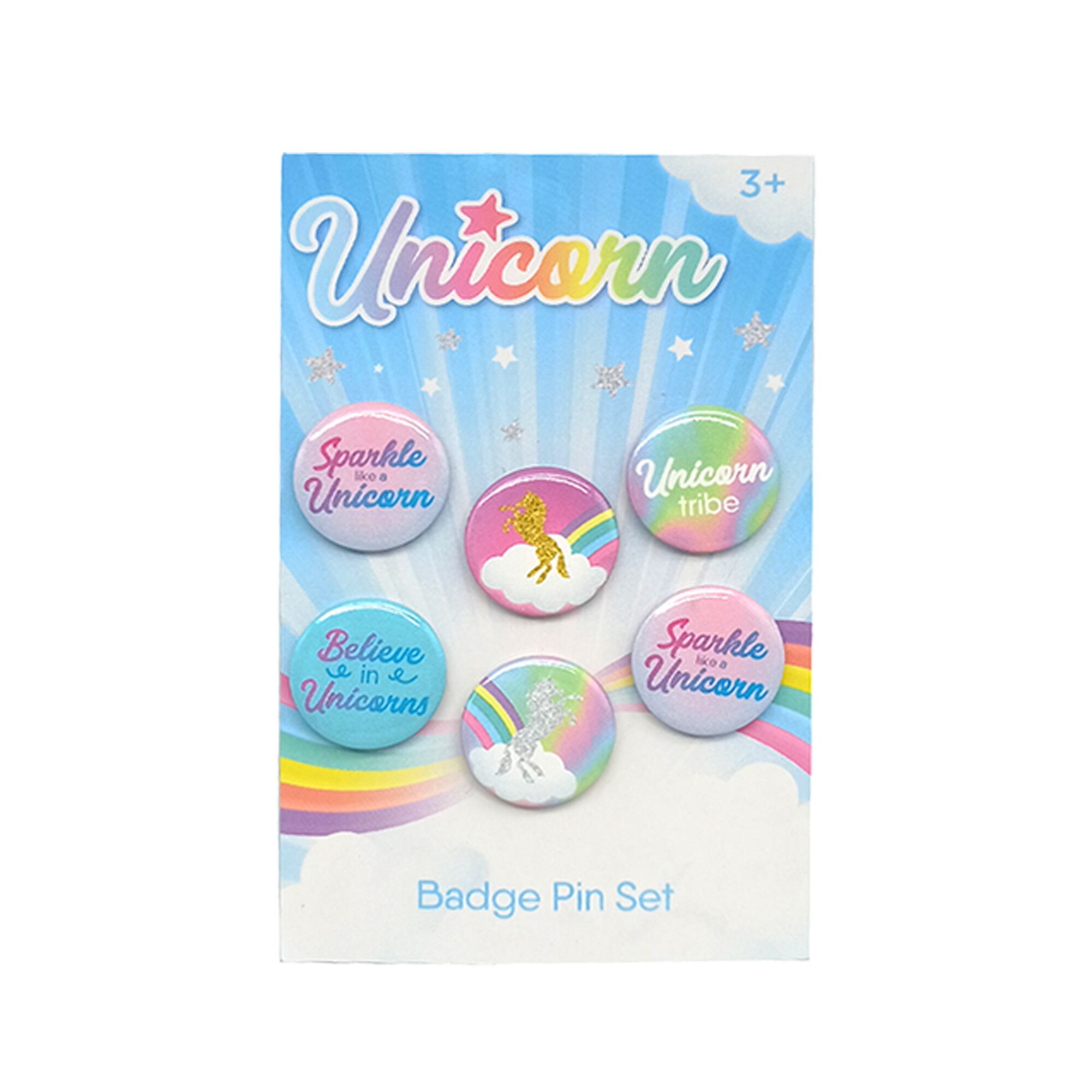 Unicorn Mini Showbag. Badge Pin Set.