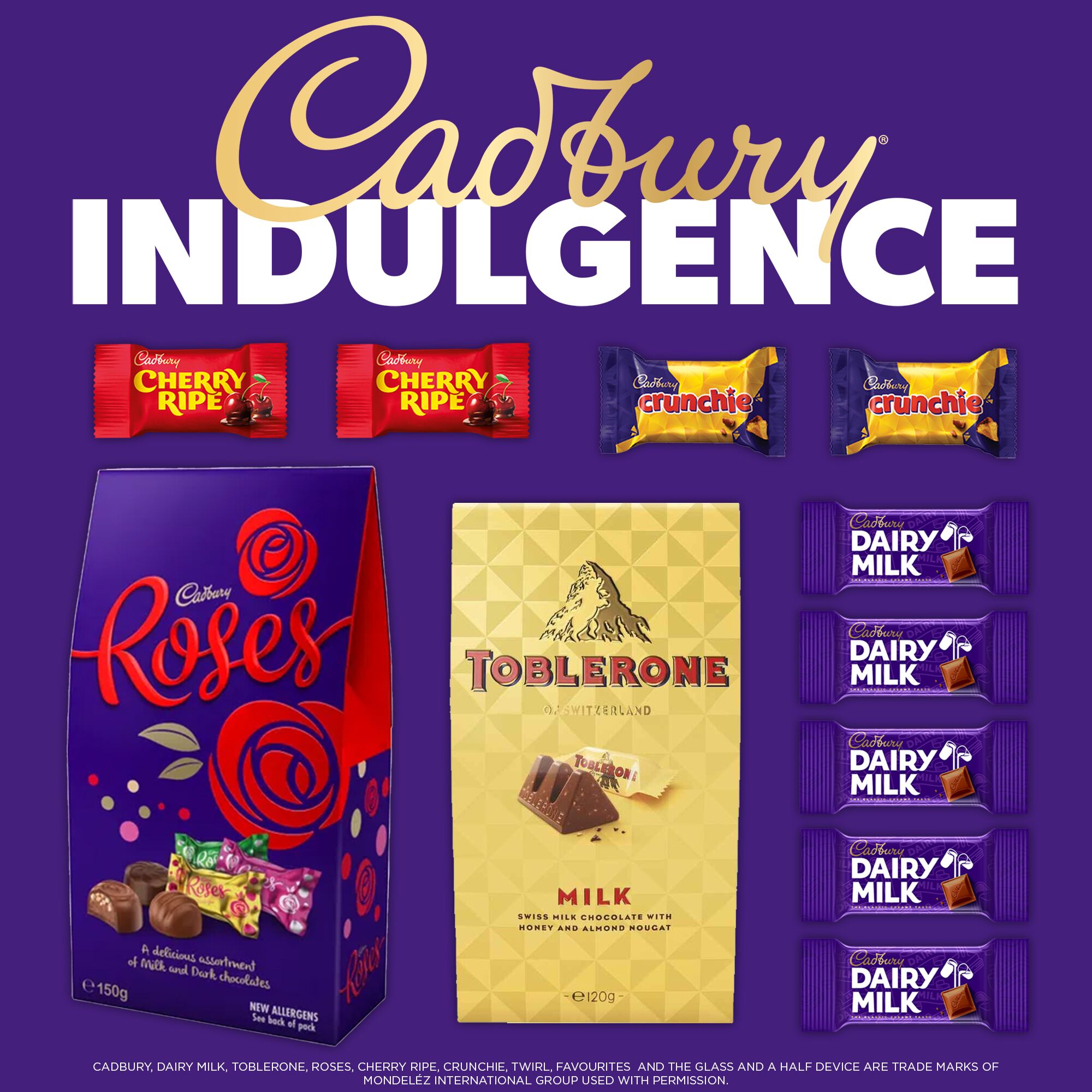 Inside the Cadbury Indulgence Showbag Australia with Cadbury favourites