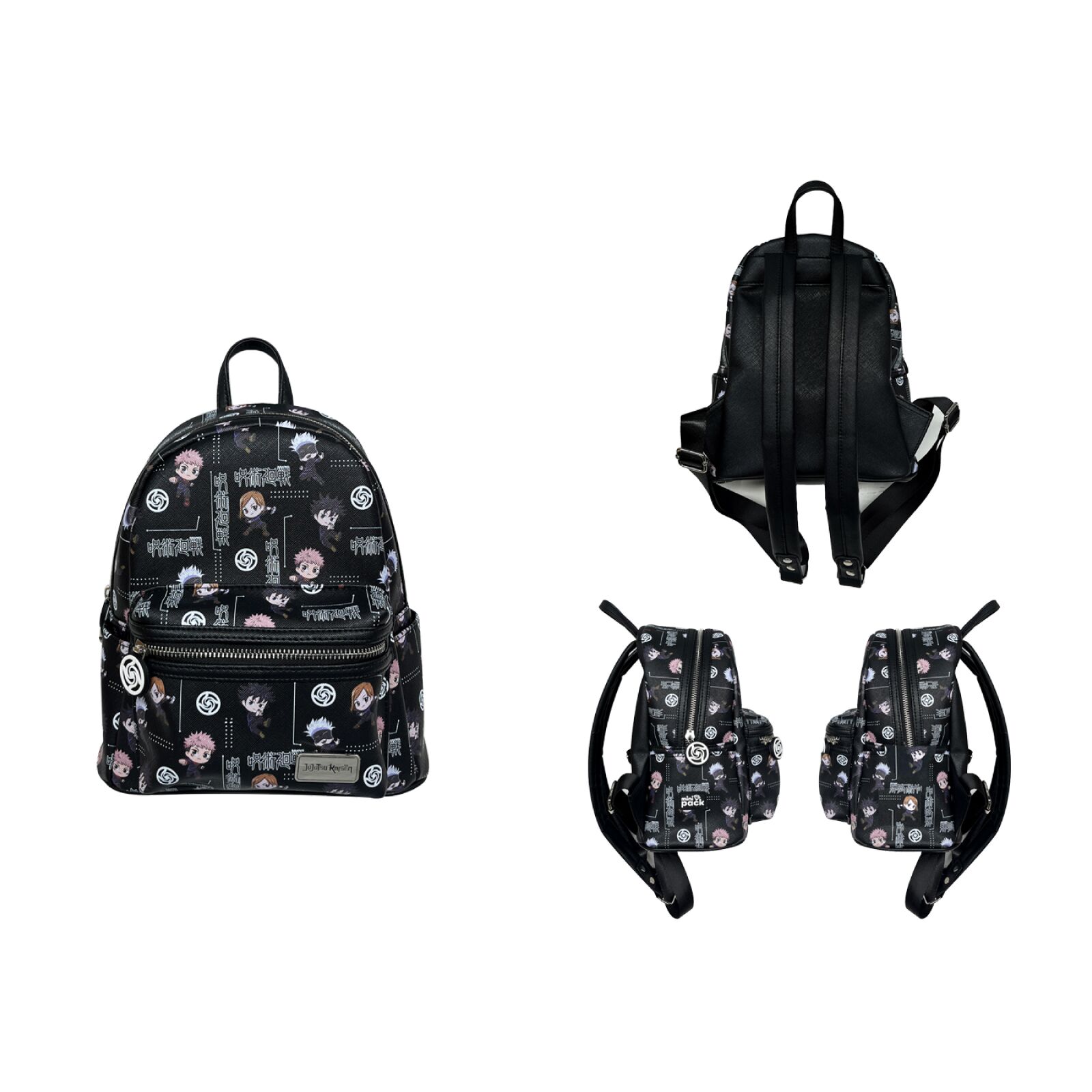 Jujutsu Kaisen Mini Pack side view with front zip pocket
