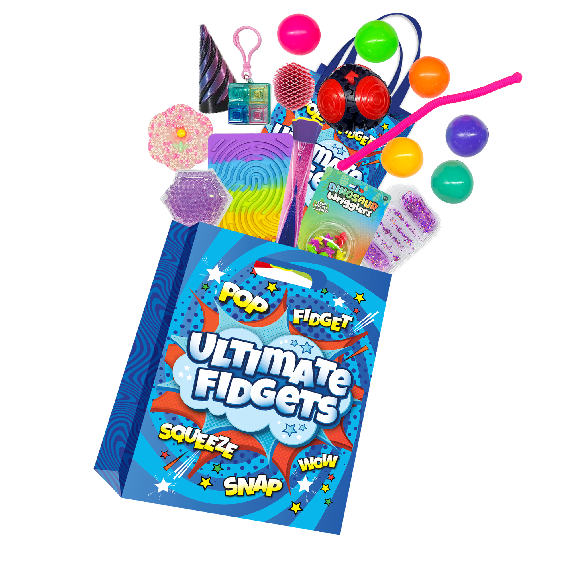 Ultimate Fidgets Showbag Australia with sensory toys and novelties