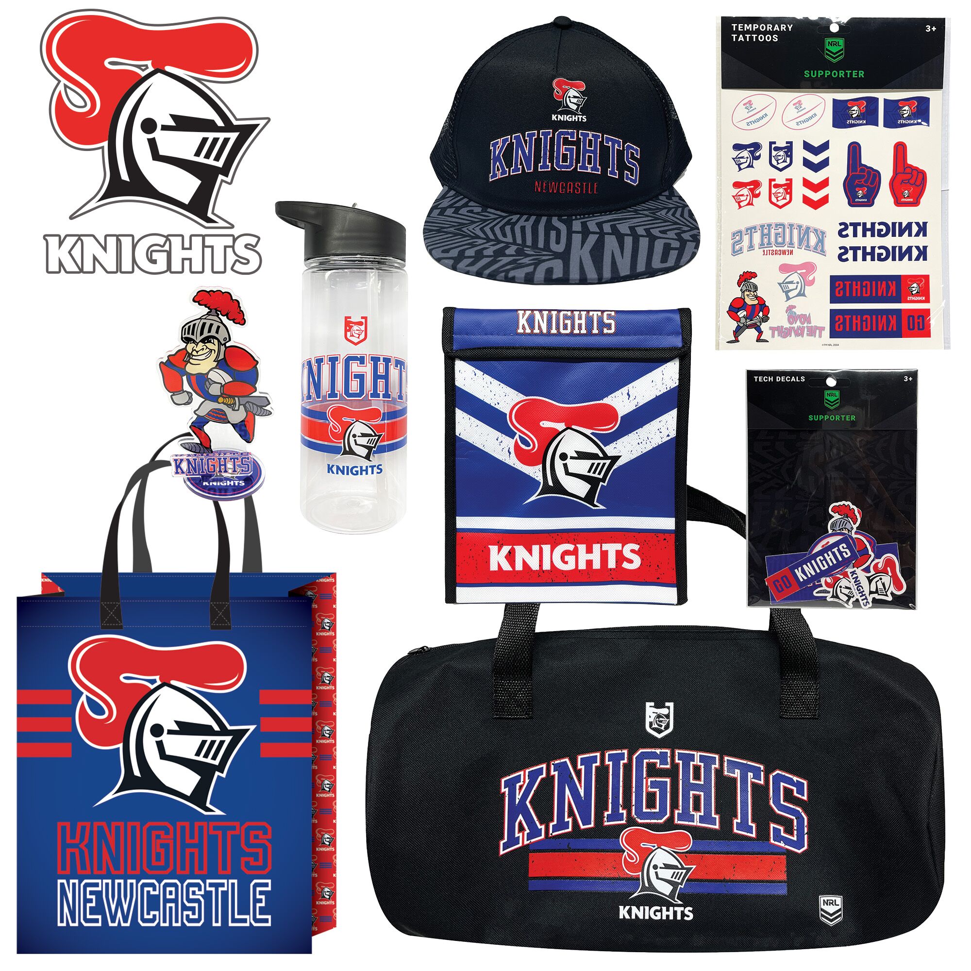 Newcastle Knights acrylic figurine on branded base