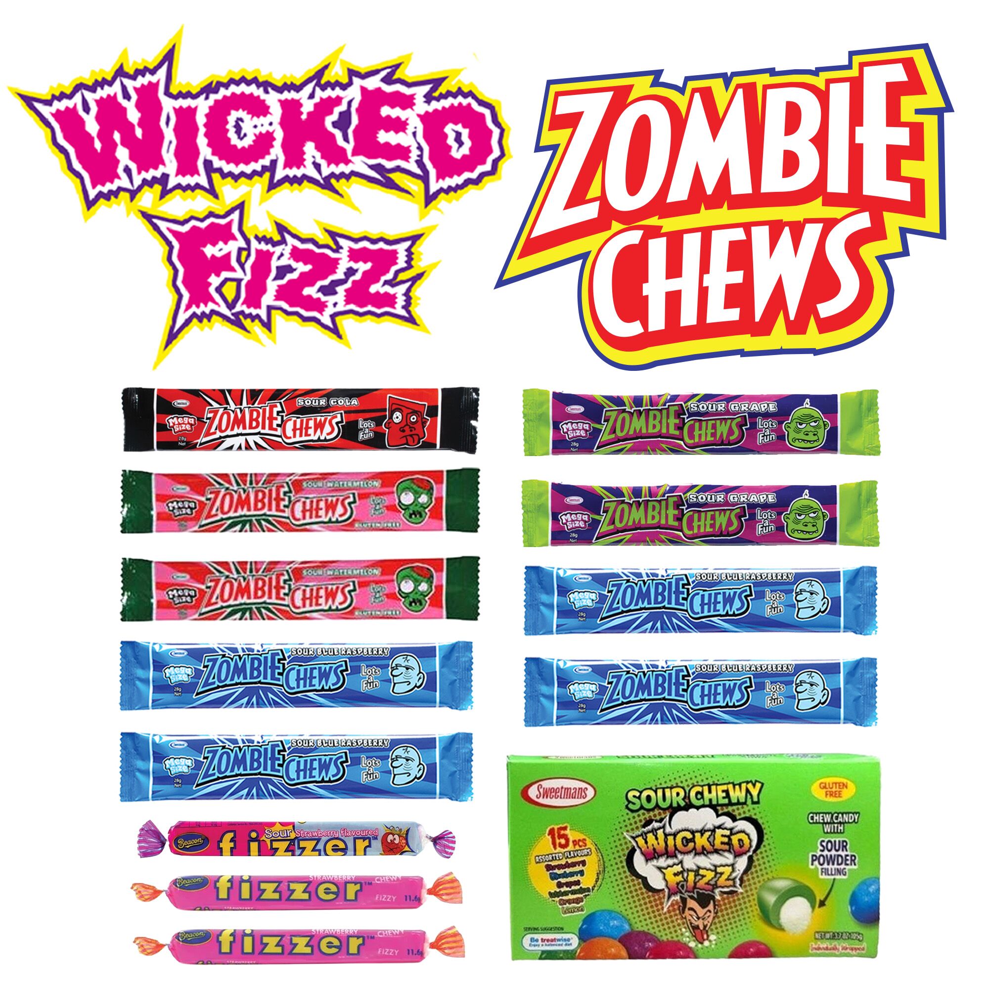 Wicked Fizz Zombie Chews Showbag - Image 2